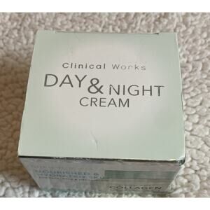 CLINICAL WORKS Collagen NOURISHED&HYDRATED SKIN FACE NECK Decolletage DAY/NIGHT